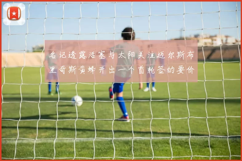 名记透露活塞与太阳关注迈尔斯布里奇斯黄蜂开出一个首轮签的要价