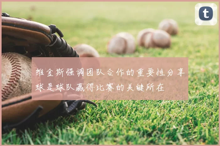 维金斯强调团队合作的重要性分享球是球队赢得比赛的关键所在